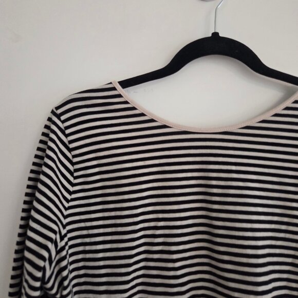 GAP Striped Long-Sleeve Top – Low Back Scoop Detail - Picture 3 of 6